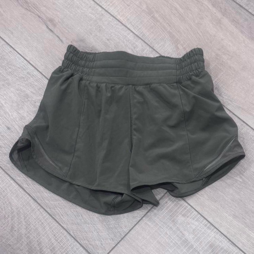 lululemon athletica Olive Green Running Shorts